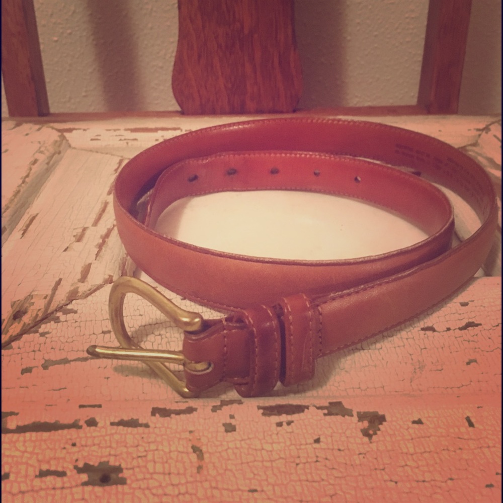 Classic Vintage Leather Coach Belt